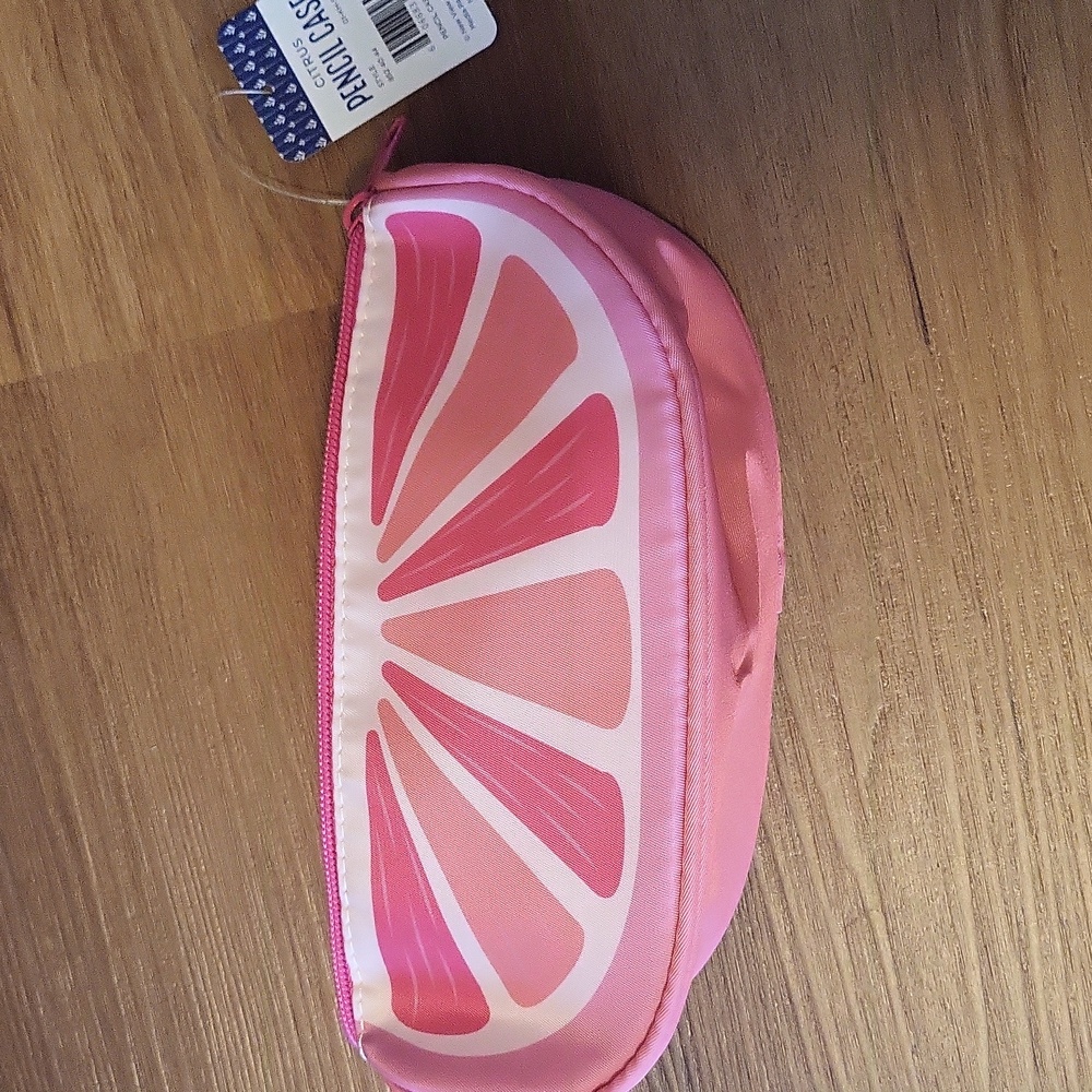 NWT Pink Citrus Pencil Case